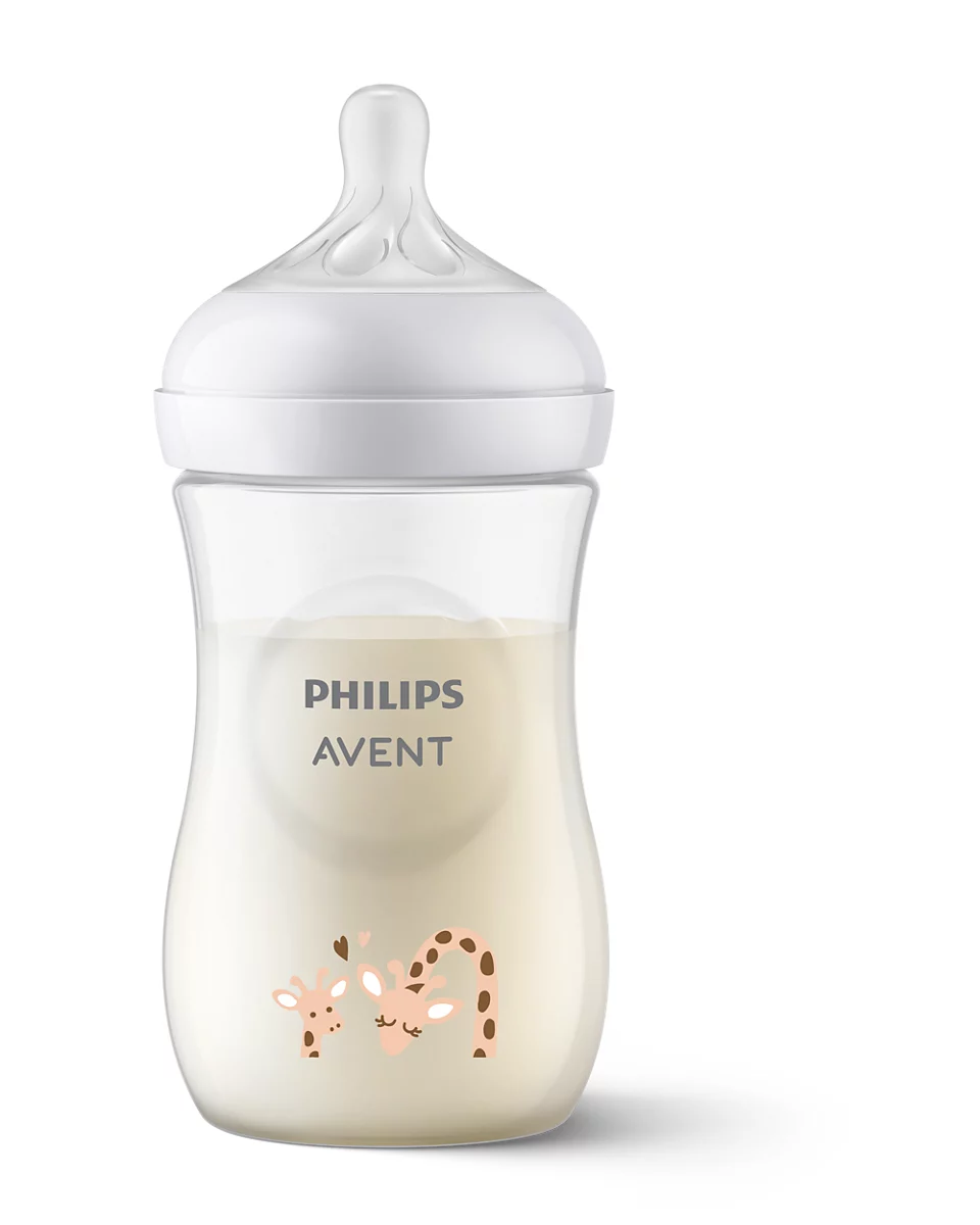Philips Avent barošanas pudelīte Natural Response Giraffe
