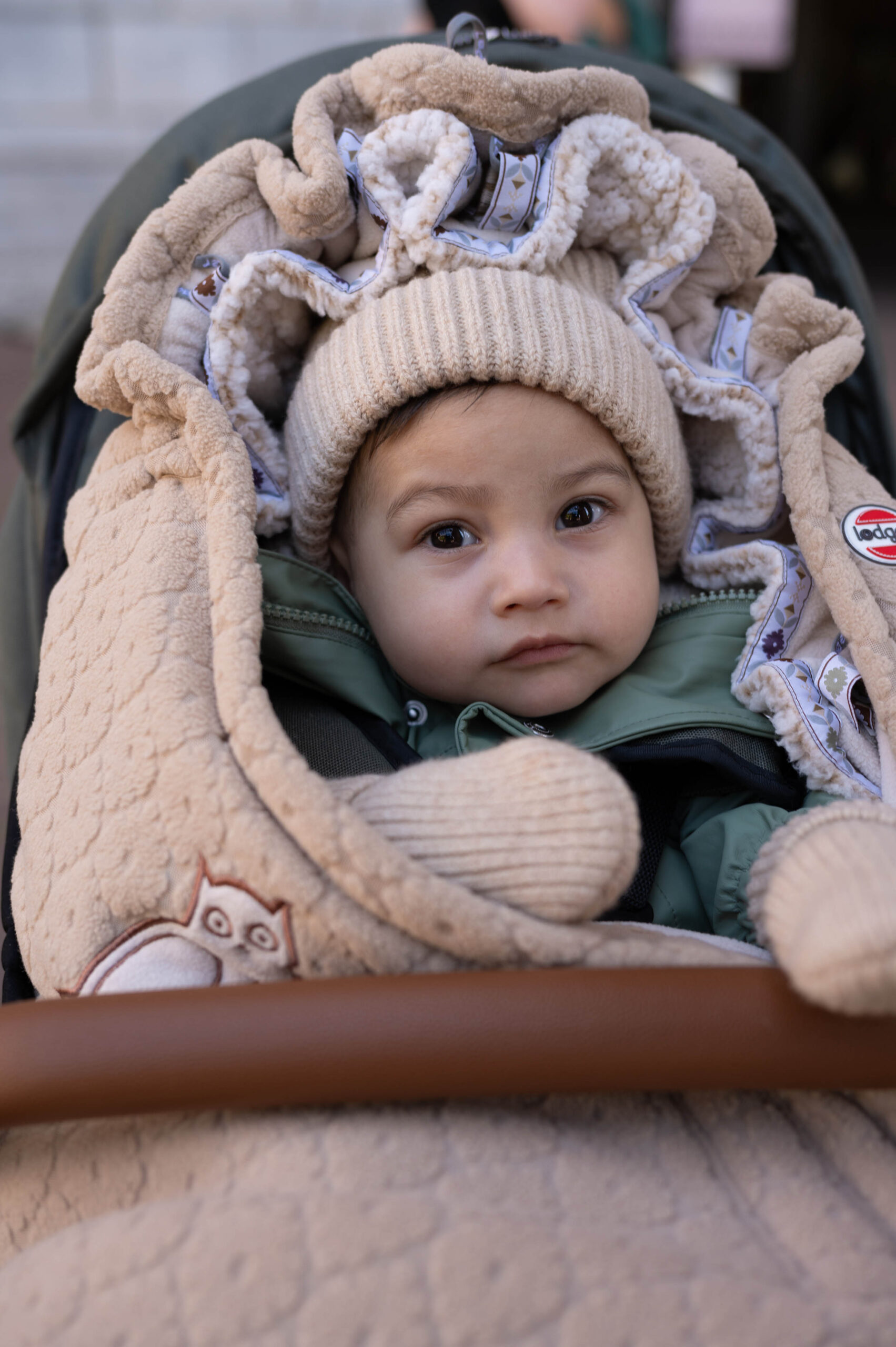 Lodger Mittens Folklore Merino vilnas bērnu cimdiņi - Image 3