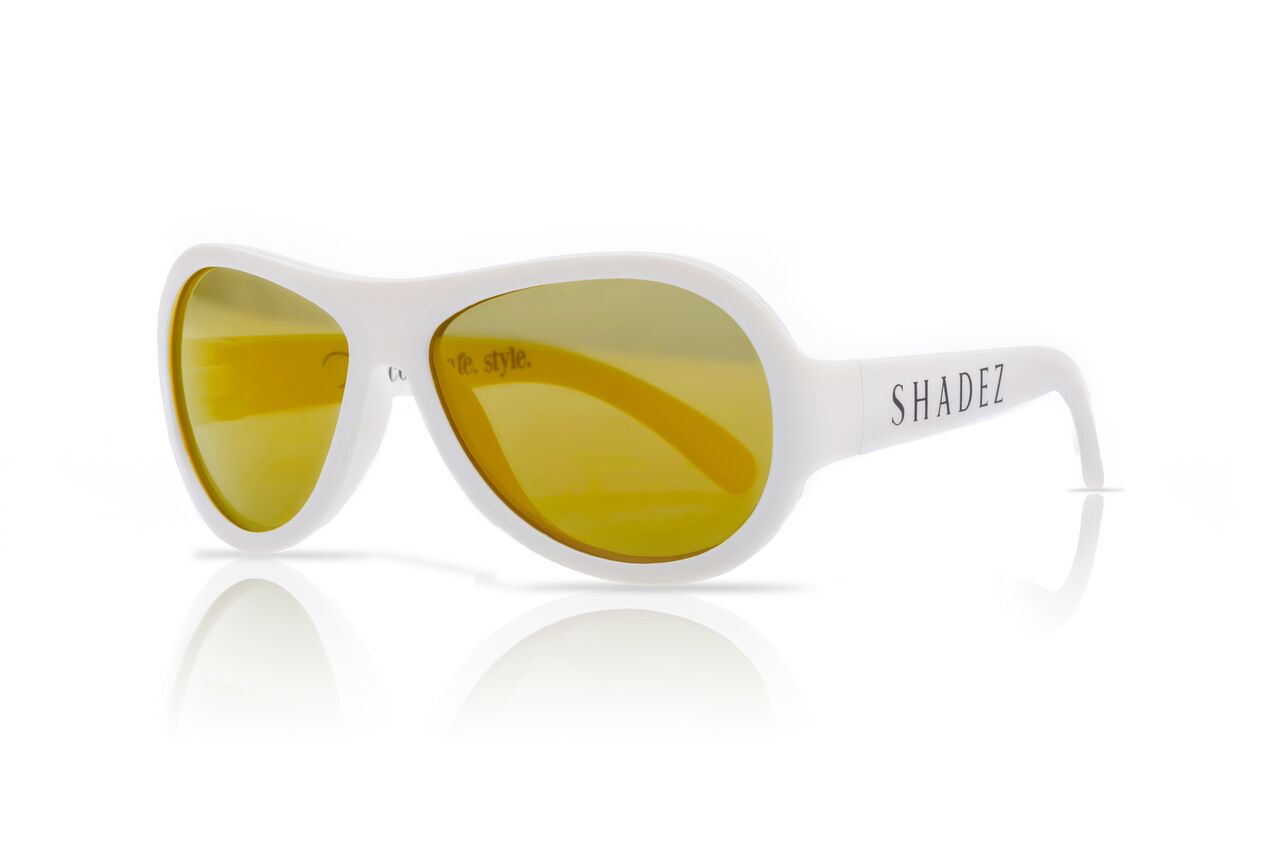 SHADEZ Classic White Teeny bērnu saulesbrilles